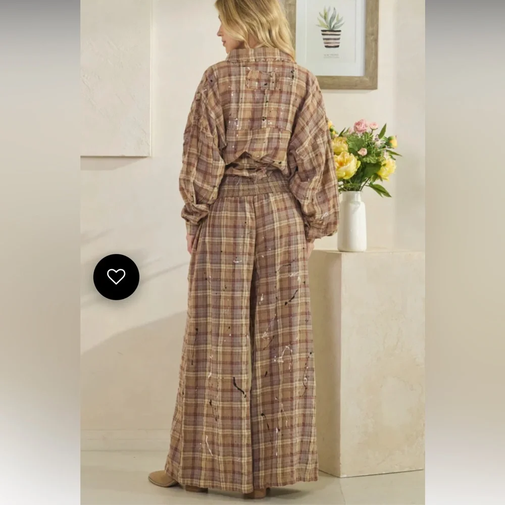 Oli & Hali Plaid Pants - Picture 5 of 6